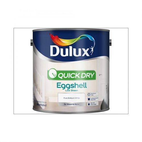 Dulux Quick Dry Eggshell Pure Brilliant White 2.5L