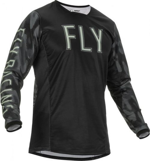 FLY Racing Kinetic S.E. Tactic Jersey Black Grey Camo S
