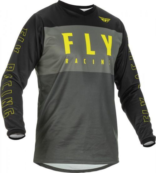 FLY Racing F-16 Jersey Grey Black Hi-Vis S