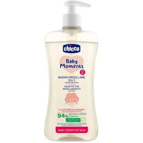 Chicco Baby Moments Sensitive Micellar Shampoo for Body and Hair 500 ml