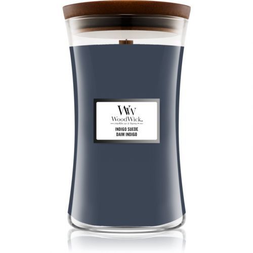 Woodwick Indigo Suede scented candle 610 g