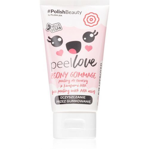 FlosLek Laboratorium Peel Love Peony Exfoliating Face Cleanser With AHA Acids 75 ml