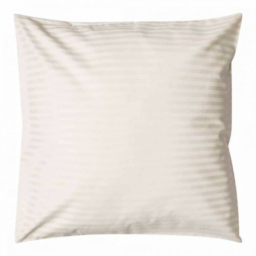 540TC Satin Stripe Large Square Pillowcase Ivory