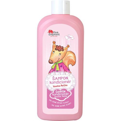 Pink Elephant Girls Shampoo And Conditioner 2 In 1 for Kids Squirrel 500 ml