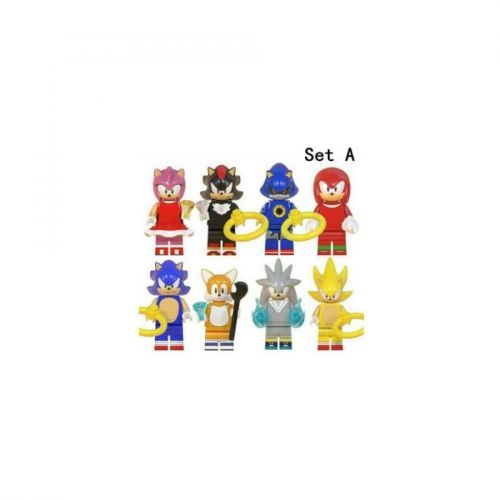 8Pcs Sonic The Hedgehog Minifigure Fit Lego Kid Toy Collection