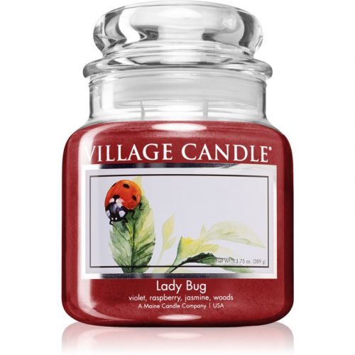 Village Candle Lady Bug scented candle (Glass Lid) 389 g