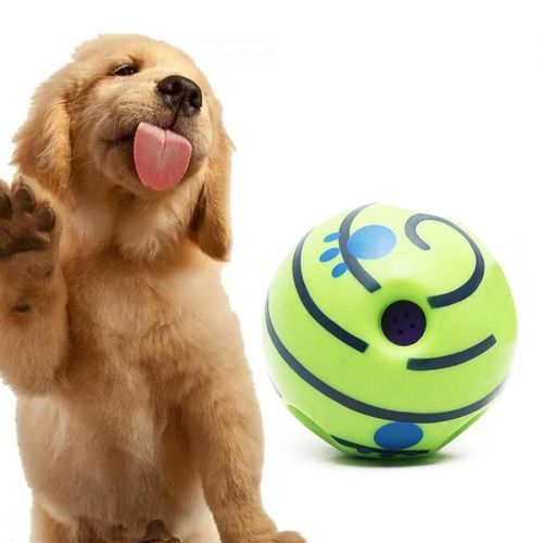 Funny Wobble Wag Giggle Ball Dog Play Training Pet Toy With Sound