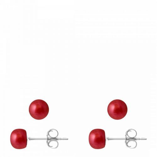 Cherry Real Cultured Freshwater Pearl Earrings