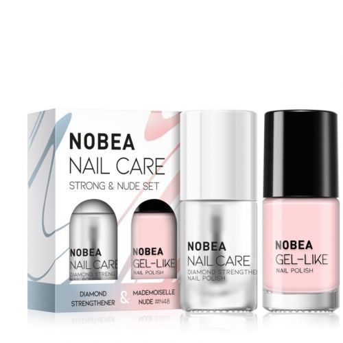 NOBEA Nail Care Strong and Nude nail polish set