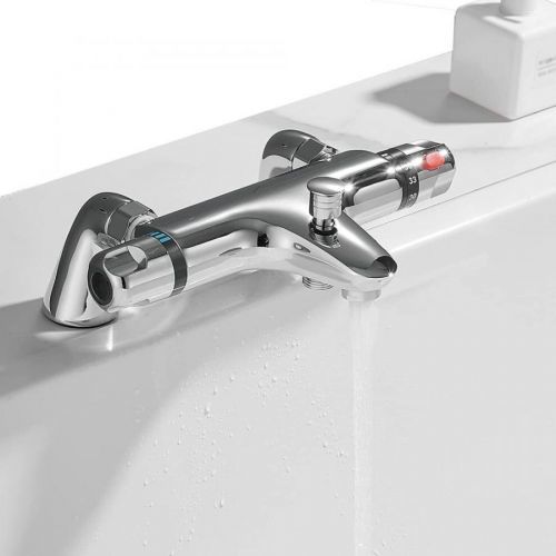 Thermostatic Bath Shower Mixer Valve Deck Mounted with Legs