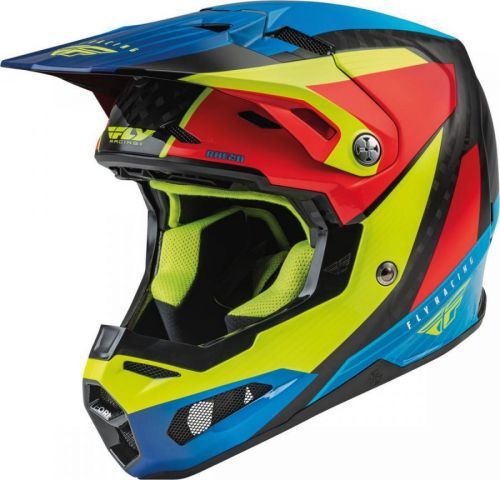 FLY Racing Formula Carbon Prime Helmet Hi-Vis Blue Red S