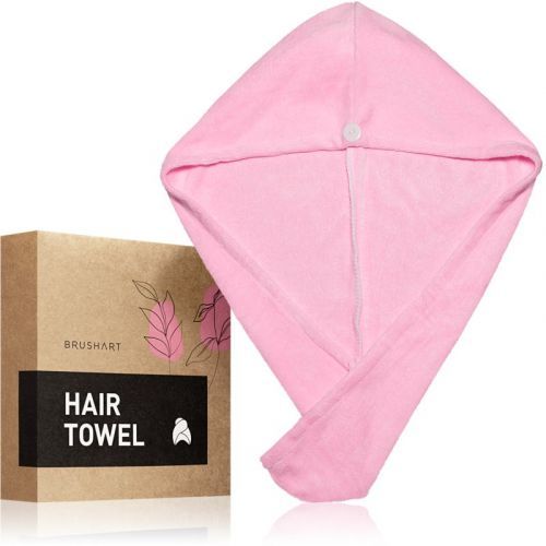 BrushArt Home Salon Towel for Hair Pink
