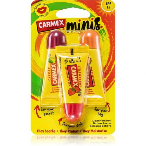 Carmex Minis Travel Set (For Dry Lips) SPF 15