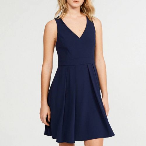 Navy Rencontre Cross Back Dress