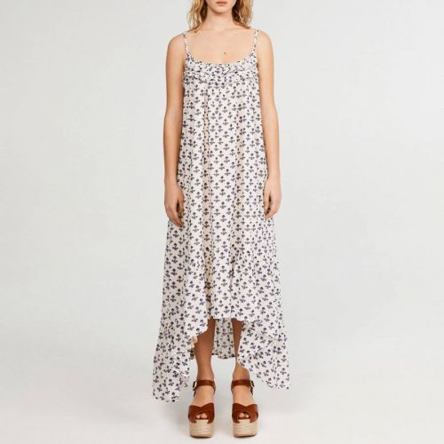 White Printed Rutabaga Cotton Dress