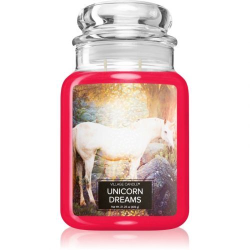 Village Candle Unicorn Dreams scented candle (Glass Lid) 602 g