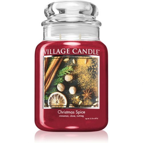 Village Candle Christmas Spice scented candle (Glass Lid) 602 g