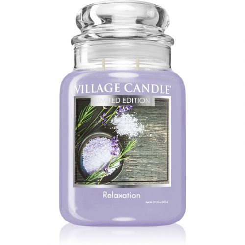 Village Candle Relaxation scented candle (Glass Lid) 602 g