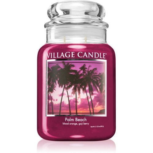 Village Candle Palm Beach scented candle (Glass Lid) 602 g