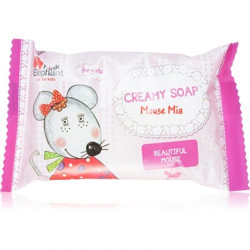 Pink Elephant Girls Creamy Soap for Kids Mouse Mia 90 g