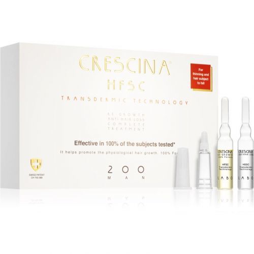Crescina Transdermic 200 Re-Growth and Anti-Hair Loss hair growth treatment against hair loss for Men 20x3,5 ml