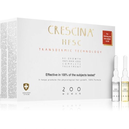 Crescina Transdermic 200 Re-Growth and Anti-Hair Loss hair growth treatment against hair loss For Women 20x3,5 ml
