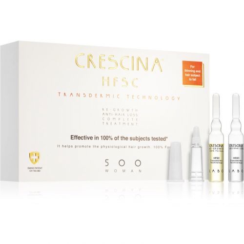 Crescina Transdermic 500 Re-Growth and Anti-Hair Loss hair growth treatment against hair loss For Women 20x3,5 ml