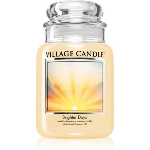 Village Candle Brighter Days scented candle (Glass Lid) 602 g