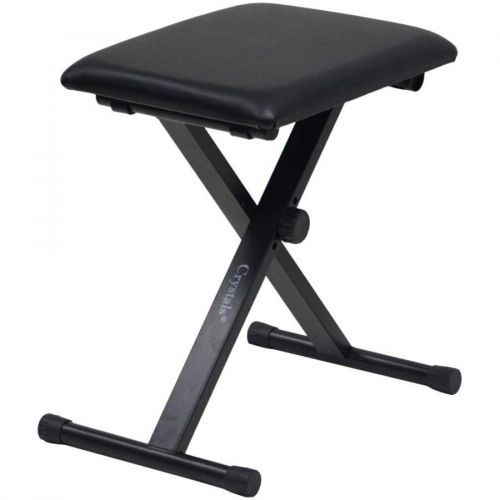 Keyboard Bench Height Adjustable Foldable X-Style Padded Stool Chair Seat Cushion with Anti-Slip Rubber Feet Perfect