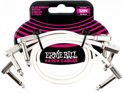 Ernie Ball P06386 White 30 cm Angled - Angled