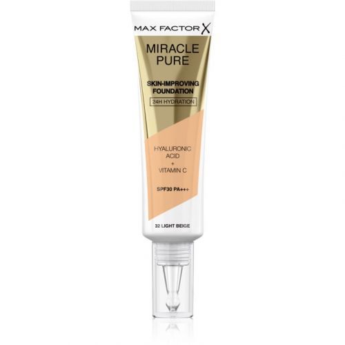 Max Factor Miracle Pure Skin Long-Lasting Foundation SPF 30 Shade 32 Light Beige 30 ml