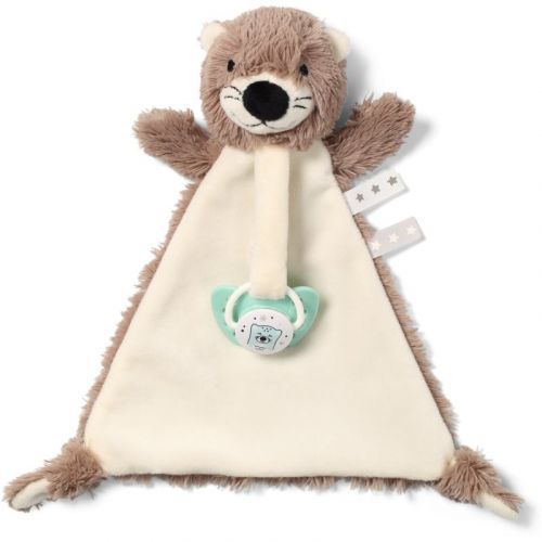 BabyOno Toy snuggle blanket with clip Otter Maggie 1 pc