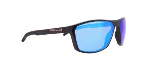 Spect Red Bull Raze Sunglasses X'Tal Black Smoke Blue Mirror Pol