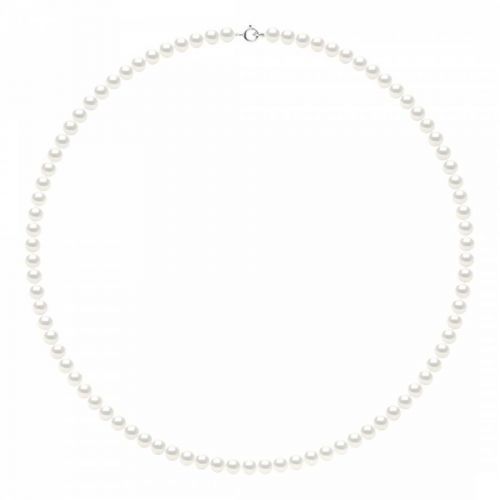 Round Freshwater Pearl White Nacre Necklace