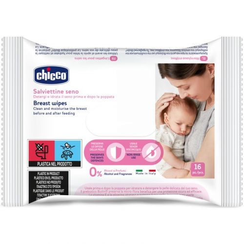 Chicco Breast Wipes Wet Cleansing Wipes for breasts 16 pc