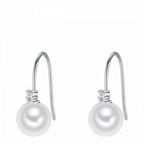 Zirconia Organic Pearl Earrings