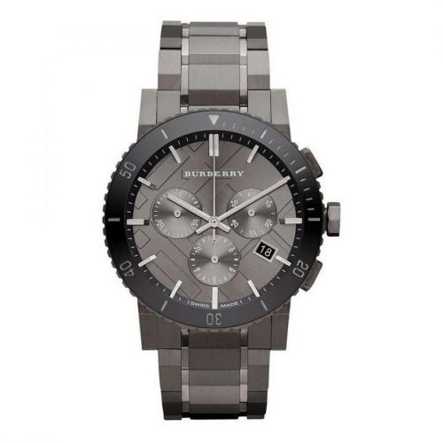 Burberry BU9381 Gunmetal Dial Grey Ion-Plated Men's Watch