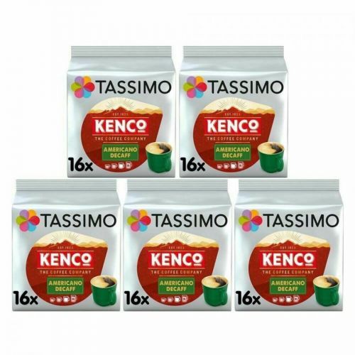 Tassimo Kenco Americano Decaf Coffee Pods, Pack Of 5, 80 Drinks