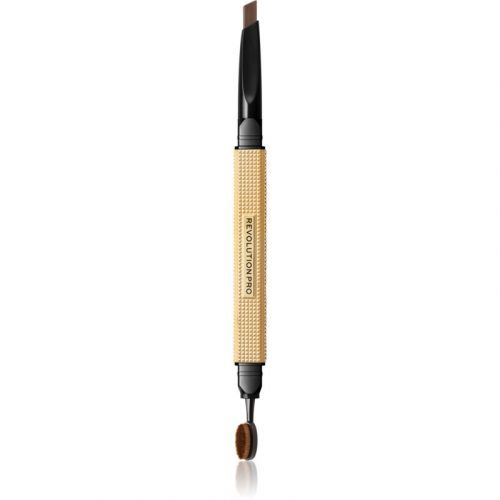 Revolution PRO Rockstar Dual-Ended Eyebrow Pencil with Brush Shade Dark Brown 0,25 g
