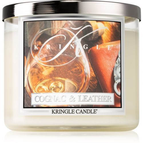 Kringle Candle Brandy & Leather scented candle I. 411 g