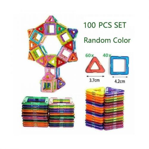 (100 Pcs) 30/50/100PCS Magnetic Building Blocks Kids Toys