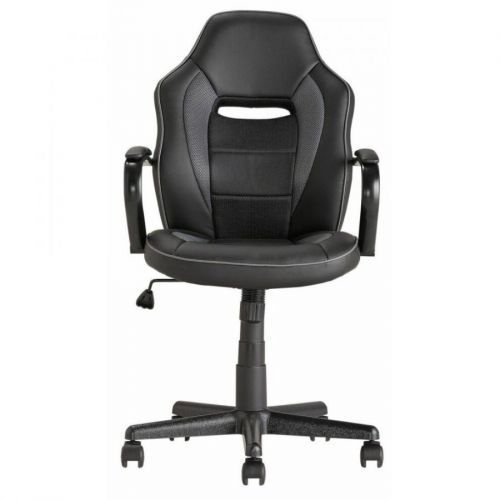 Argos Home Mid Back Tilt Swivel Lock Office Gaming Chair - Black