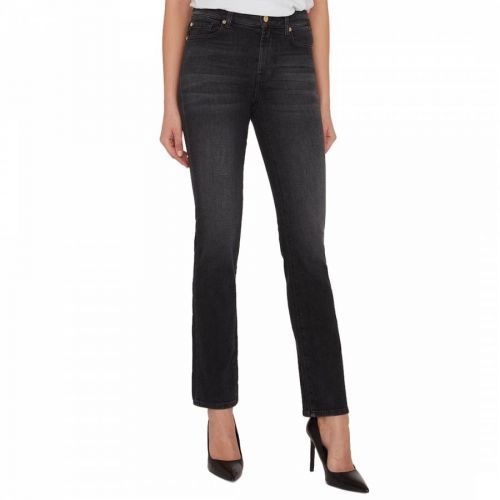 Black Straight Stretch Jeans