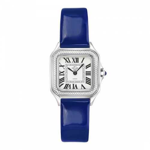 Women's GV2 Milan Dark Blue Leather Watch