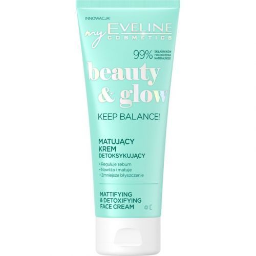 Eveline Cosmetics Beauty & Glow Keep Balance! Mattifying Cream with Detoxifying Effect 75 ml