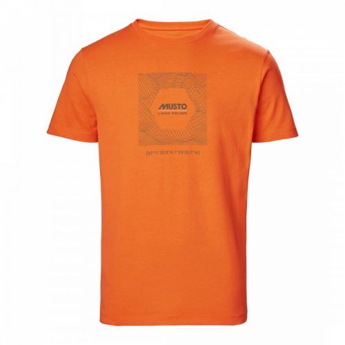 Orange Cotton Logo T-Shirt
