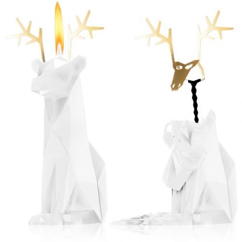 54 Celsius PyroPet DYRI (Reindeer) decorative candle White 22 cm