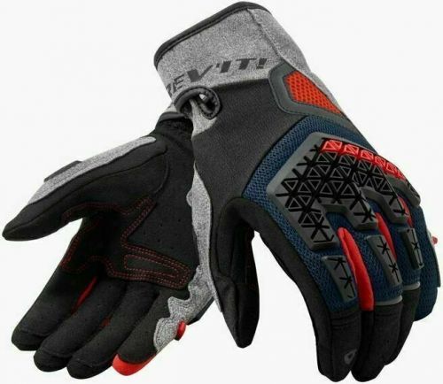 Rev'it! Gloves Mangrove Silver/Blue 4XL Motorcycle Gloves