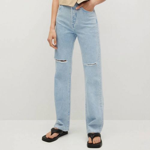 Light Blue Wide Leg Jeans