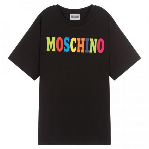Moschino Boys Logo T-shirt Black, 4Y / BLACK